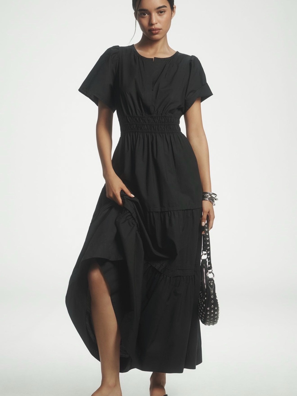 Anthropologie Somerset Black Maxi Dress - Women